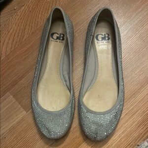 EUC Gianni Bini Silver Women's Flats